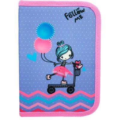 пенал 1-яр з 1вдв., пустий, "Follow me", 210/70D PL, арт. 22105C, CLASS пенал 1-яр з 1вдв., пустий, "Follow me", 210/70D PL, арт. 22105C, CLASS