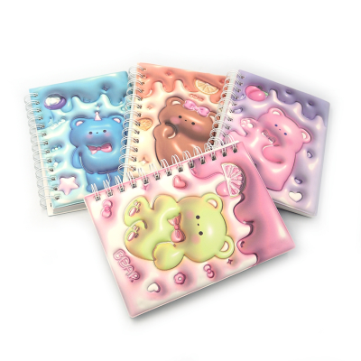 DSCN9885 Блокнот об`ємний на спиралі "Ведмежа" P80 17,8*12,6см, mix4