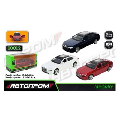 Іграшка машина мет. АВТОПРОМ арт. 10012 (48шт/2) 5 inch,3кольори BMW i7 G70, відкр.двері, у кор.16, Іграшка машина мет. АВТОПРОМ арт. 10012 (48шт/2) 5 inch,3кольори BMW i7 G70, відкр.двері, у кор.16,