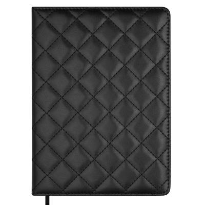 Щоденник датов. 2026 DONNA LINE, A5, чорний, штуч. шкіра/поролон