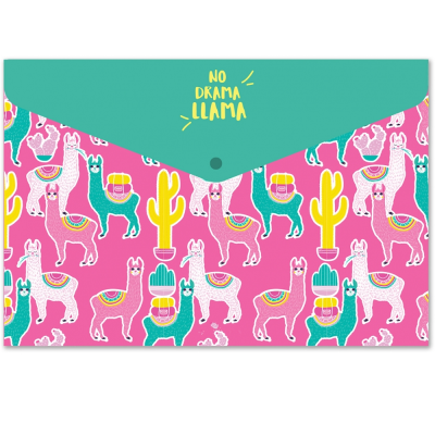 Папка-конверт А4 на кнопці "Girl", глянець, 180 мкм. CF32012-08 Папка-конверт А4 на кнопці "Girl", глянець, 180 мкм. CF32012-08