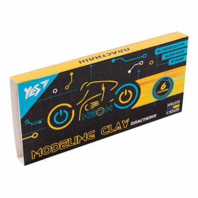 Пластилін YES, 6 кольорів, 120 г "Ultrex" 540607 (1/60) Пластилін YES, 6 кольорів, 120 г "Ultrex" 540607 (1/60)