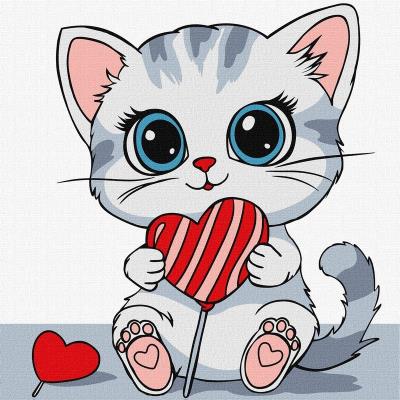 Набір для розпису по номерах для дітей "Солоденьке" 25х25 см