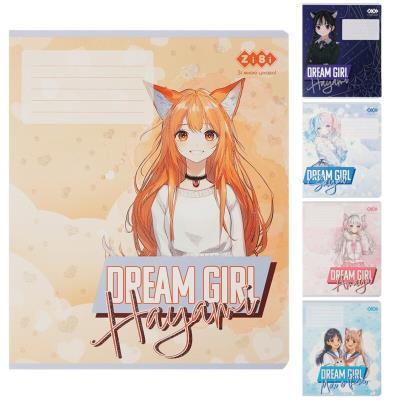 Зошит учнівський шкільний ANIME, 12 арк., клітинка, KIDS LINE