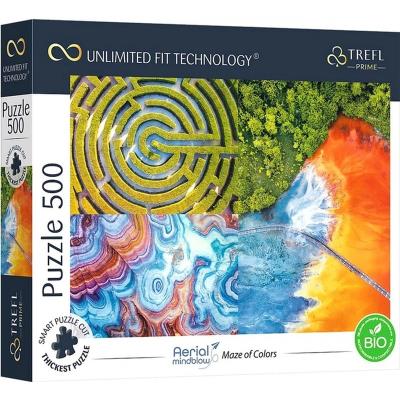 Пазли - (500 елм.) - Безмежна колекція / Лабіринт кольорів / Trefl