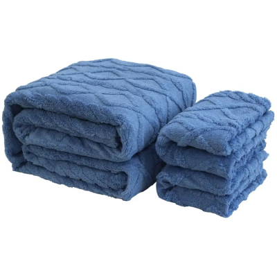 Текстиль для дому SOHO Наб. Ковдра 200*220 см+2 нав. 50*70 см Romance Blue (Set carpet+ pillow Blue) Текстиль для дому SOHO Наб. Ковдра 200*220 см+2 нав. 50*70 см Romance Blue (Set carpet+ pillow Blue)