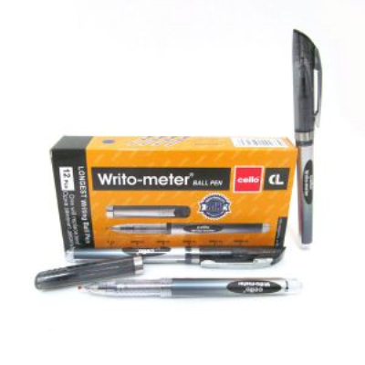 Ручка масл. "Writo-meter", 10км, 0,5мм, чорна, без / етик. CL-8048 