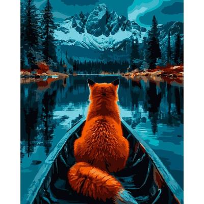 Картина за номерами SANTI "Лисиця та гори", 40*50см