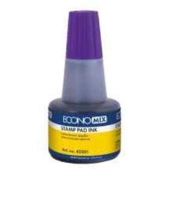 Краска штемпельная на водной основе, Economix Е42201-12, 30 мл, фиолетовая (12/360)