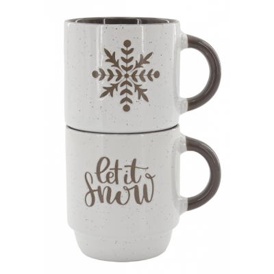 Чашка Limited Edition NY WARMLY GREEN GREY /НАБІР/2х320 мл в уп. (TRSC-BH5019-M02)