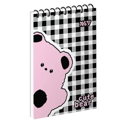 Зошит для записів Yes А7/80 од.спіраль "Cute bear" ВДЛ