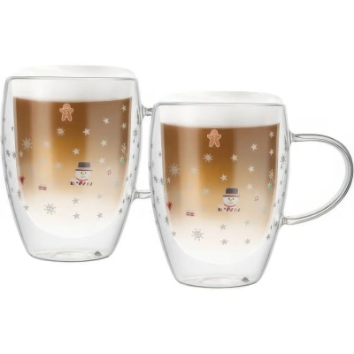 Чашка RINGEL Guten Morgen подвійна стінка /набір / 2*350 мл в уп. NY (RG-0002/2*350 NY)