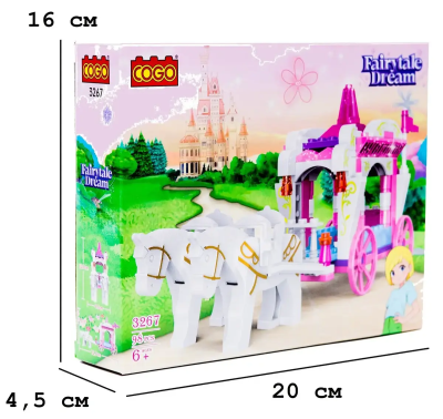 Конструктор "Дівчатка" (98 елм.) Карета принцеси / COGO