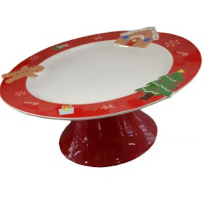 Блюдо LED NY TREAT /кругл. 28 см на ніжці (A050015) Блюдо LED NY TREAT /кругл. 28 см на ніжці (A050015)