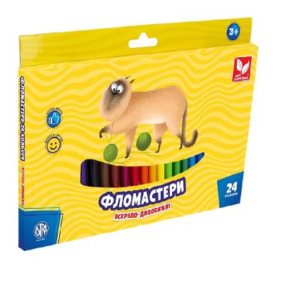Фломастеры 24 цвета (1/6шт) Фломастеры 24 цвета (1/6шт)