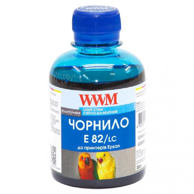 Чорнило WWM для Epson Stylus Photo T50/P50/PX660 200г Light Cyan водорозчинне (E82/LC) Чорнило WWM для Epson Stylus Photo T50/P50/PX660 200г Light Cyan водорозчинне (E82/LC)