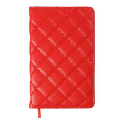 Щоденник датов. 2026 DONNA LINE, A6, червоний, штуч. шкіра/поролон