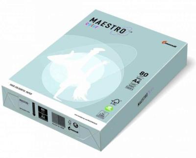 Папір Maestro Color Pastell A4 80 г/м2, 500 арк, MB30 середньо-синій (1/5/200)