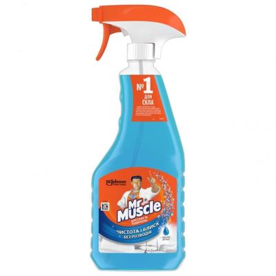 Средство для мытья стекла и других поверхностей Mr Muscle, Голубой После дождя распылитель Средство для мытья стекла и других поверхностей Mr Muscle, Голубой После дождя распылитель