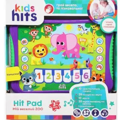 Планшет Kids Hits ст. KH01/005 (48шт)"Мой веселый Zoo"батарь, на укр, названия животных, звуки, стихи, мелоди Планшет Kids Hits ст. KH01/005 (48шт)"Мой веселый Zoo"батарь, на укр, названия животных, звуки, стихи, мелоди