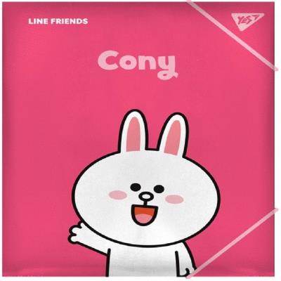 Папка YES A4 на гумці "Line Friends.Cony" Папка YES A4 на гумці "Line Friends.Cony"