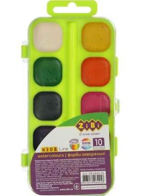 Фарби аквар. 12 кол., пласт./кор. без/п, салатовий Фарби аквар. 12 кол., пласт./кор. без/п, салатовий