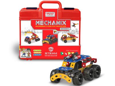 Металевий конструктор, розвиваючий у пластиковому кейсі "MECHANIX" ADVANCE (249 елм./28 мод.) Металевий конструктор, розвиваючий у пластиковому кейсі "MECHANIX" ADVANCE (249 елм./28 мод.)