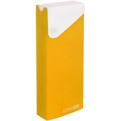 Пенал пластиковий на кнопці А6, жовтий