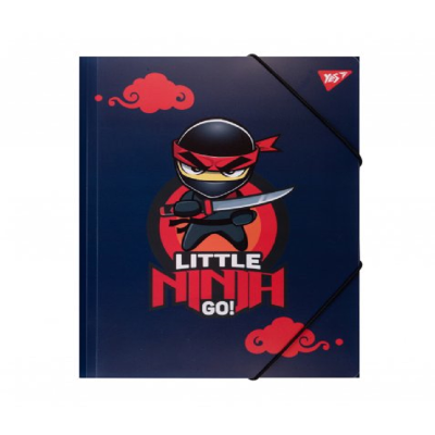Папка Yes A4 на гумці "Ninja" синя Папка Yes A4 на гумці "Ninja" синя