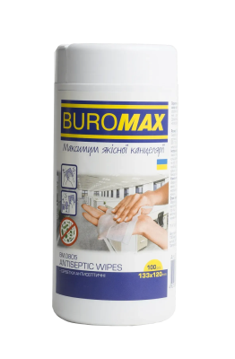 Серветки антисептичні, вологі, 100 шт. в тубі