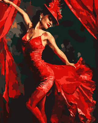 Картина за номерами SANTI "Кабаре", 40*50 Картина за номерами SANTI "Кабаре", 40*50