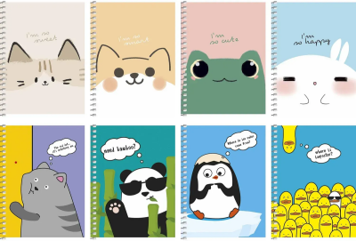 Блокнот для записів, спiраль збоку, А6/80арк., у клітинку, білий блок, 60г/м2, картон, УФ-лак, Student Блокнот для записів, спiраль збоку, А6/80арк., у клітинку, білий блок, 60г/м2, картон, УФ-лак, Student