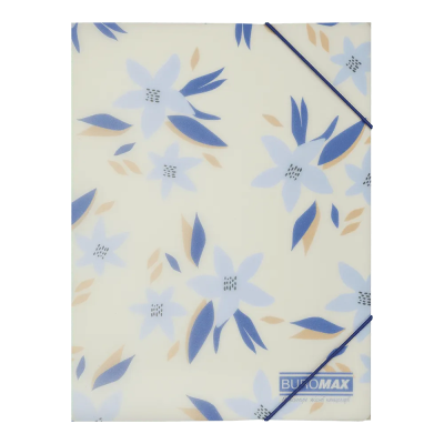 Папка на гумках ARABESKI, А5, матовий напівпрозорий пластик, маренго