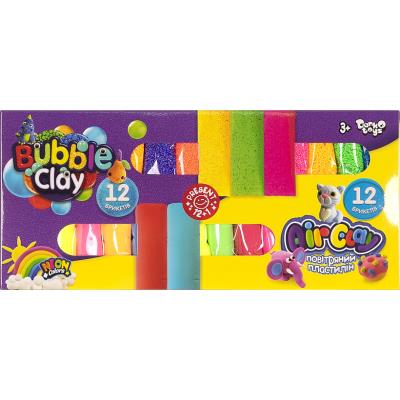 Набір креативної творчості із пластиліну "AIR CLAY+BUBBLE CLAY" укр., ARBB-02-01U