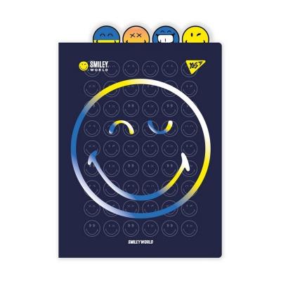 Папка-куточок YES А4 з фігурними роздільниками "Smiley World" Папка-куточок YES А4 з фігурними роздільниками "Smiley World"