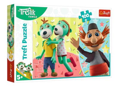 Пазли - (100 елм.) - "Трефлики і Дядя" /Trefl