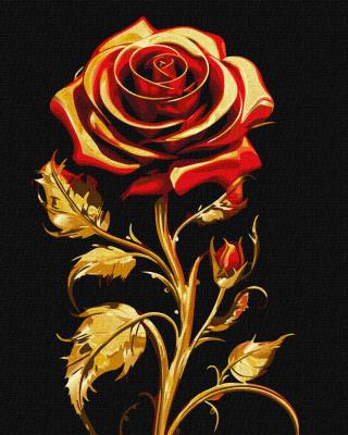 Набір для розпису по номерах. "Символ краси з фарбами металік extra" 40х50см