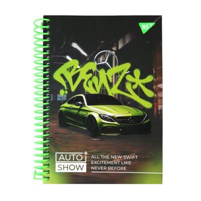 Блокнот YES А5/96 7БЦ cпіраль "Auto show. Mercedes", клітинка