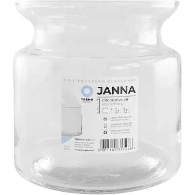 Ваза TRENDGLASS JANNA /15 см (35722)