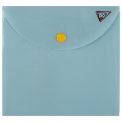 Папка-конверт Yes B6 на кнопці "Fusion" блакитна