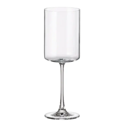 Посуд скляний «Crystal Bohemia» Junco - набір келихів для вина 380мл (по 6 шт)