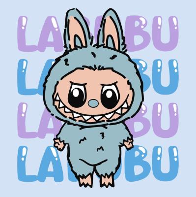 Набір для розпису по номерах для дітей "Він лабубу" 25х25см