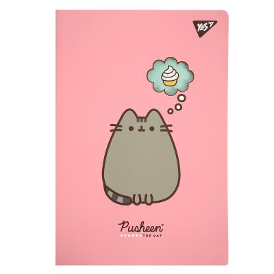 Зошит Yes А4/40 арк. з висічкою "Pusheen", клітинка