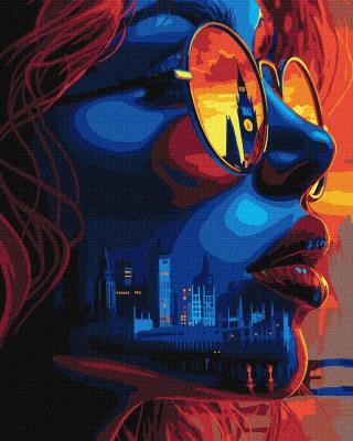 Набір для розпису по номерах "Захід сонця в Лондоні" 40х50см