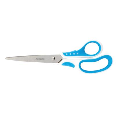 Ножиці Axent Shell 6305-02-A, 21 см, з прогумованими ручками, біло-блакитні (1/10)