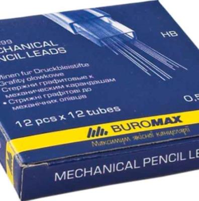 Стержни к мех. карандаш(12шт.)HB 0,5 мм Стержни к мех. карандаш(12шт.)HB 0,5 мм