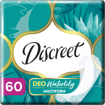 52983 DISCREET Щоденні гіг. прокл. Део Вотер Лілі Мультіформ Triple 60шт