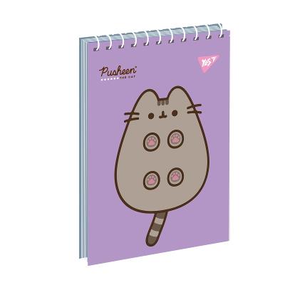 Зошит для записів YES А7/80 од.спіраль Pusheen