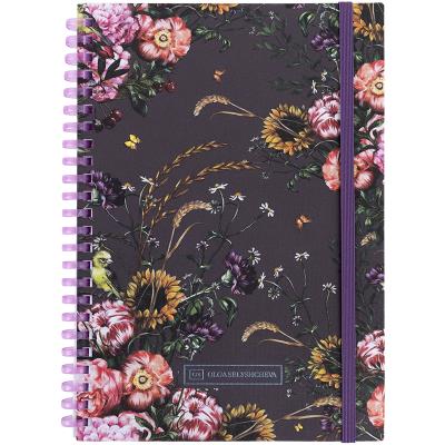 Блокнот на спіралі карт. обк., А5,80 арк,кл.,OS,Purple field