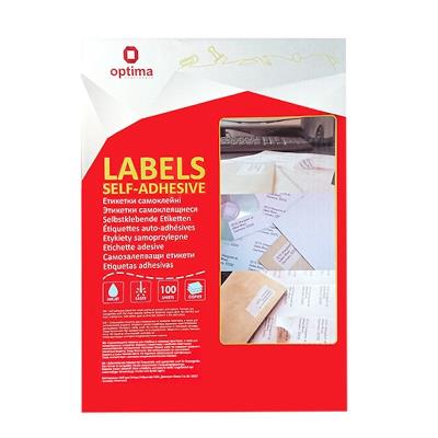 Етикетки самоклейні Optima, 33 шт., 70 * 25,4 мм, А4, ціна за1 арк. Етикетки самоклейні Optima, 33 шт., 70 * 25,4 мм, А4, ціна за1 арк.